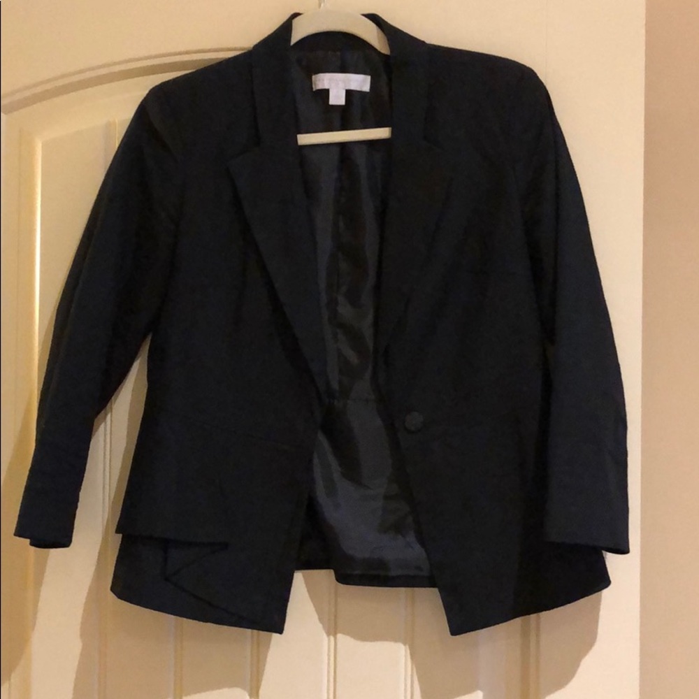 Linen black blazer